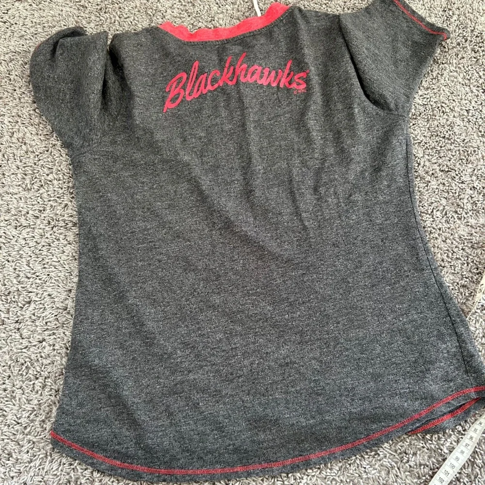 Kids Chicago‎ Blackhawks Lace Up Short Sleeve T Shirt XL XG TG 16 18